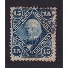 ARGENTINA 1867 GJ 41 ESTAMPILLA USADA U$ 15